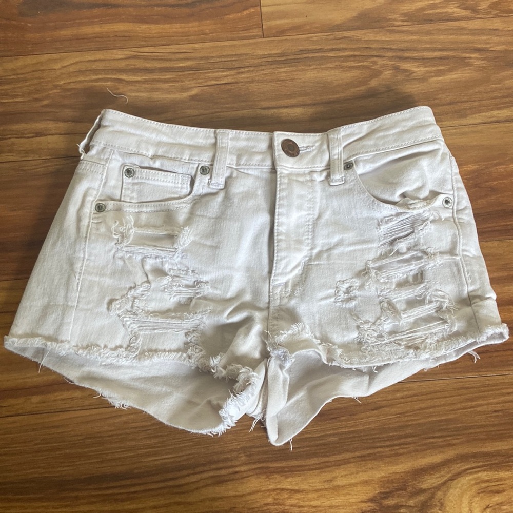 White AE Jean shorts